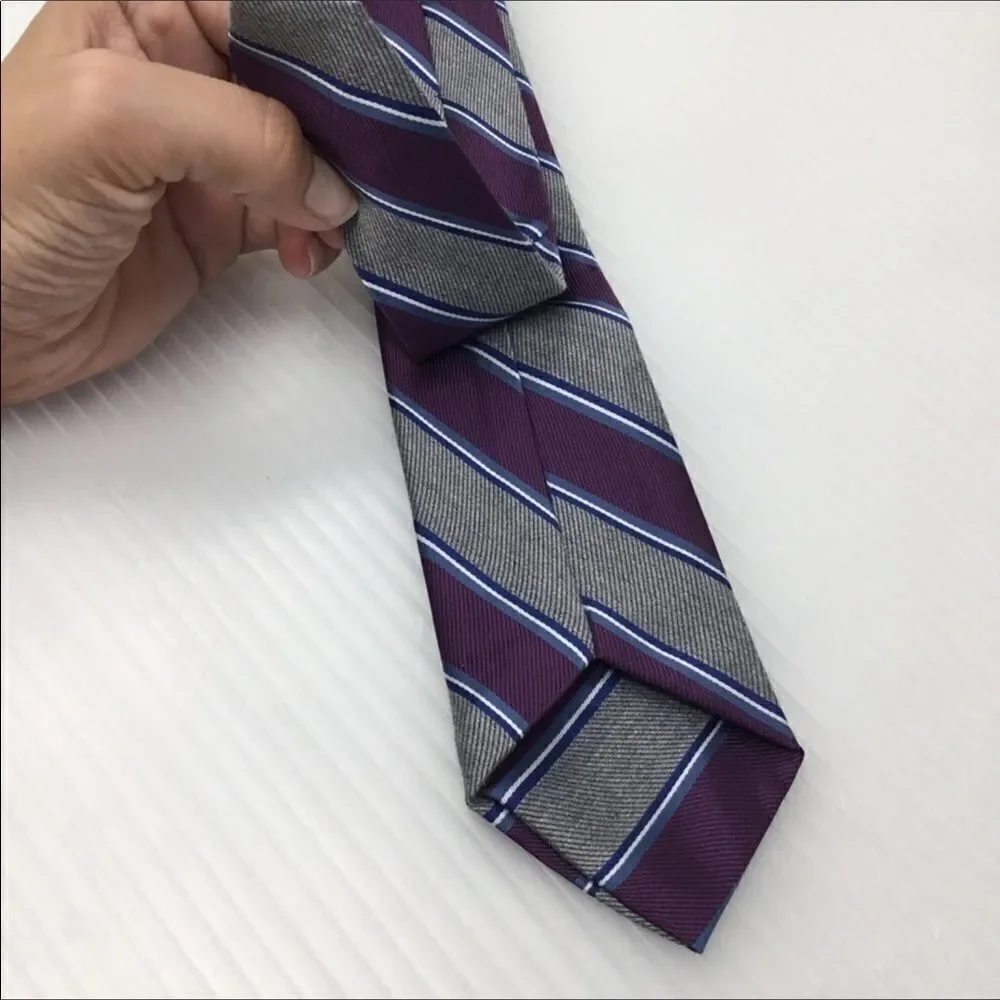 Striped Clip-On Tie (E6)